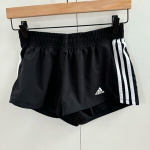 Adidas | size XS | black with white stripes | teen girl